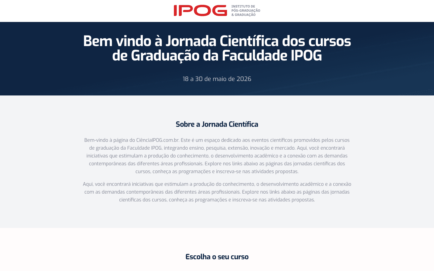 Print do projeto IPOG